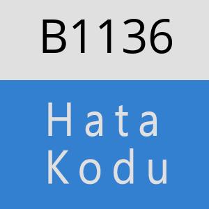 B1136 hatasi