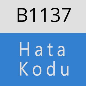 B1137 hatasi