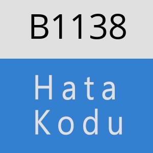 B1138 hatasi