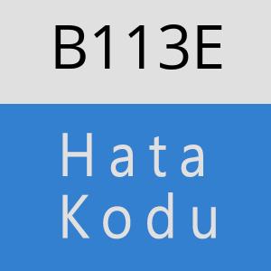 B113E hatasi