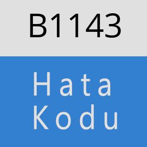 B1143 hatasi