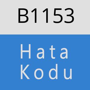 B1153 hatasi