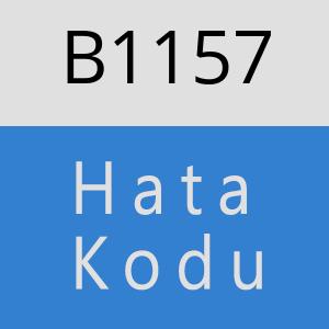 B1157 hatasi