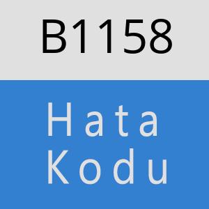 B1158 hatasi