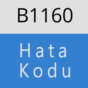 B1160 hatasi