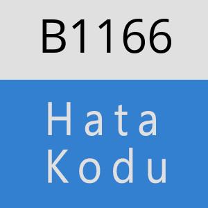 B1166 hatasi