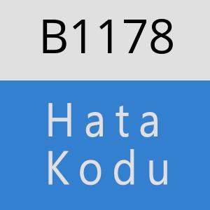 B1178 hatasi