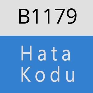 B1179 hatasi