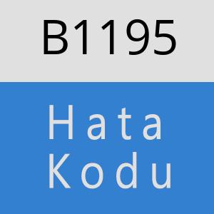 B1195 hatasi