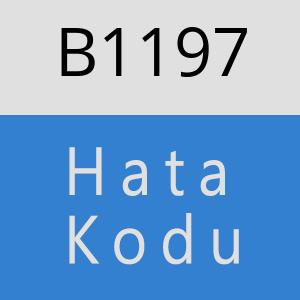 B1197 hatasi