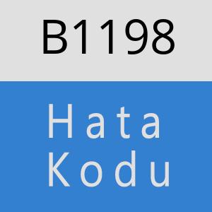 B1198 hatasi