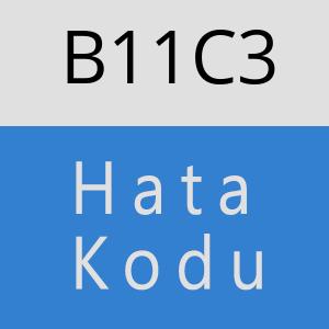 B11C3 hatasi