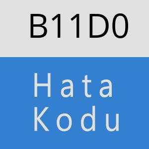 B11D0 hatasi