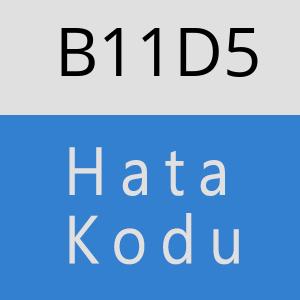 B11D5 hatasi