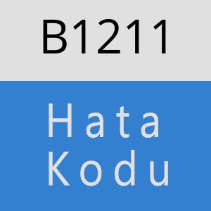 B1211 hatasi