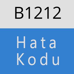 B1212 hatasi