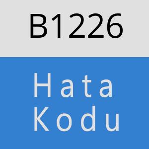 B1226 hatasi