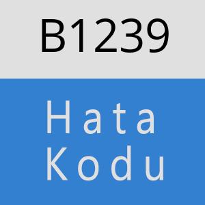 B1239 hatasi