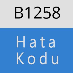 B1258 hatasi