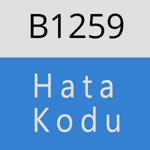 B1259 hatasi