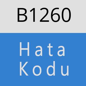 B1260 hatasi