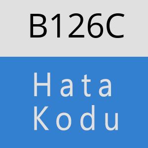 B126C hatasi