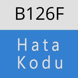 B126F hatasi