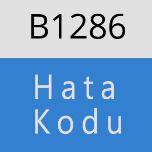 B1286 hatasi