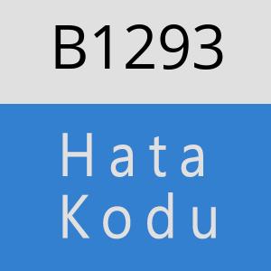 B1293 hatasi