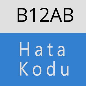 B12AB hatasi