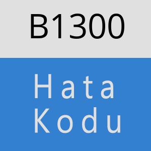 B1300 hatasi