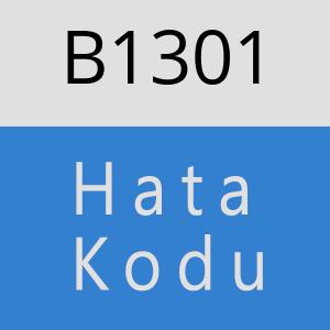 B1301 hatasi