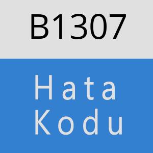 B1307 hatasi