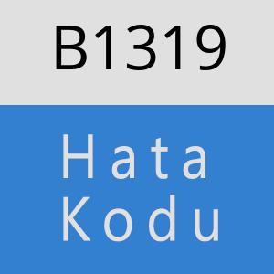 B1319 hatasi