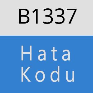 B1337 hatasi