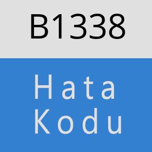 B1338 hatasi