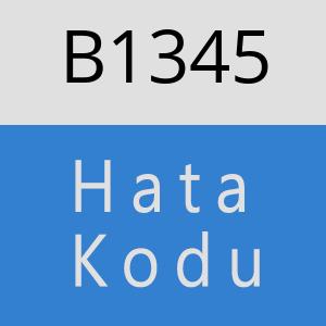 B1345 hatasi