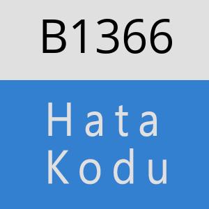 B1366 hatasi