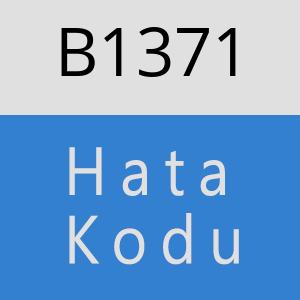 B1371 hatasi