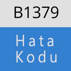 B1379 hatasi