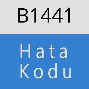 B1441 hatasi