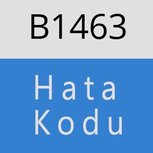 B1463 hatasi