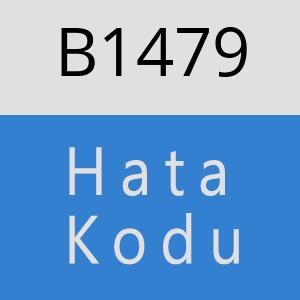 B1479 hatasi