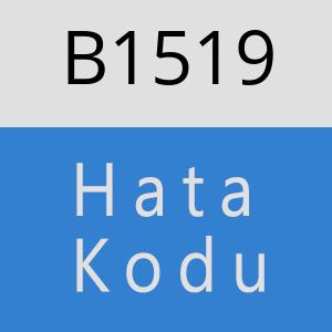 B1519 hatasi