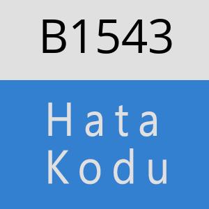 B1543 hatasi