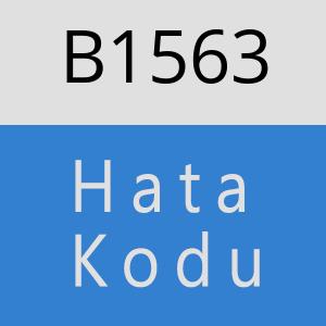 B1563 hatasi