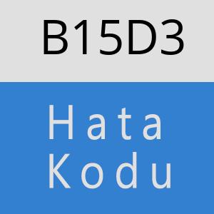 B15D3 hatasi