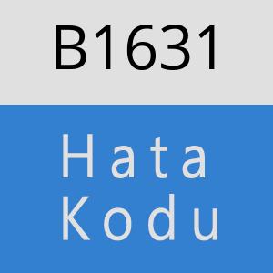 B1631 hatasi