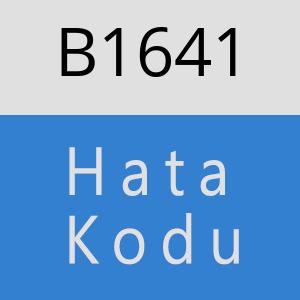 B1641 hatasi