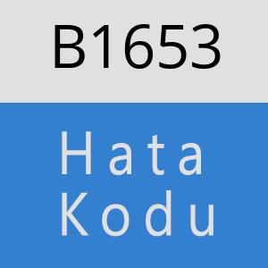 B1653 hatasi